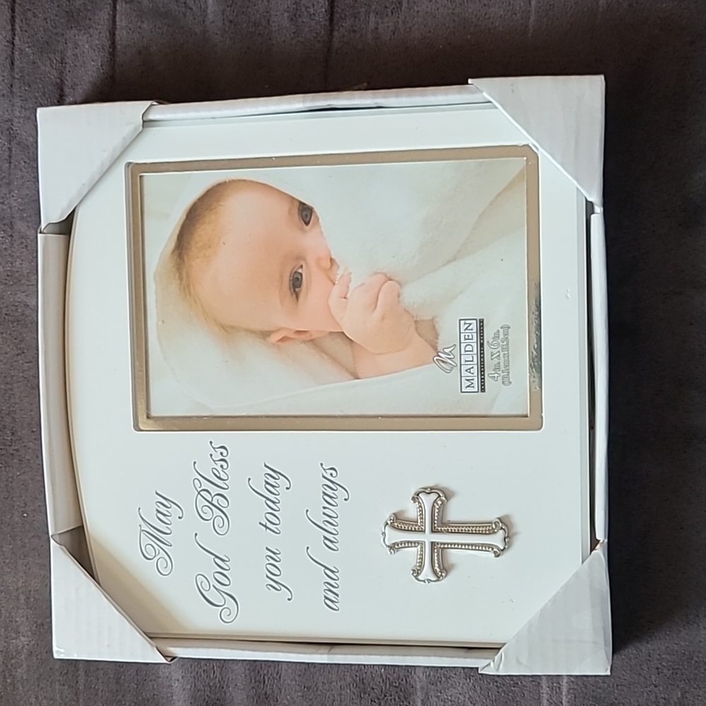 Baby baptism/dedication frame